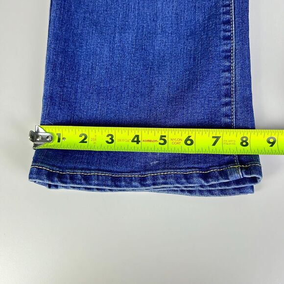 Vintage America Medium Wash Zip Fly Boho Straight Denim Casual Jeans‎ Size 16/33 - Picture 10 of 11